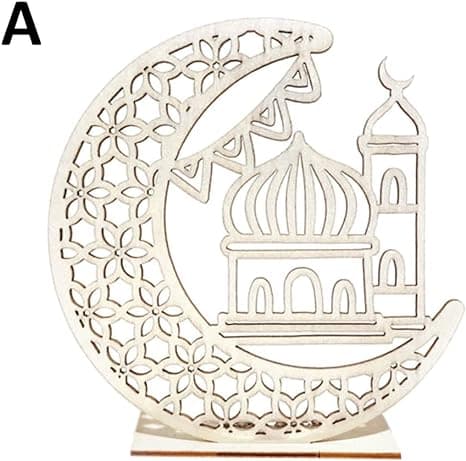 Tre LED-lampe Ramadan dekorasjon Halvmåne stjerne lys muslimsk islam