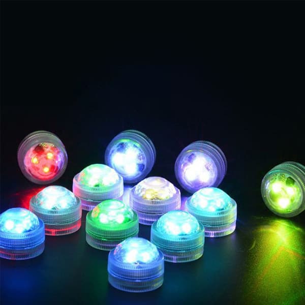 Waterproof LED Diamond Lights with Remote Control - 10 Color-Changing Lamps, Compatible with Various Environments