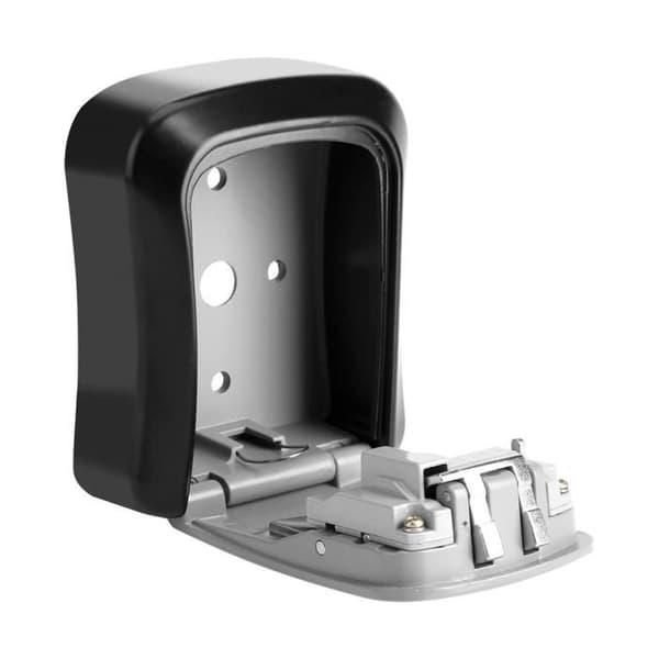 Key Storage Lock Box with 4-Digit Combination, Wall Mounted Key Organizer Box -- SEC