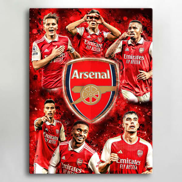 Lærredstryk / Billede - Arsenal - 40x30 cm - Lærred