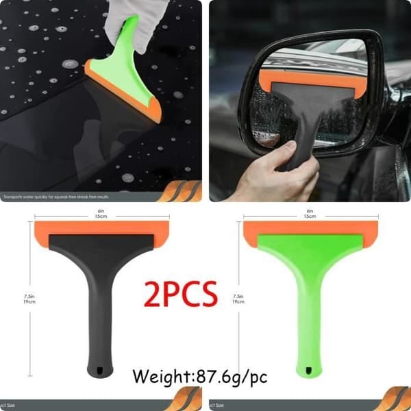 Window squeegee, silicone squeegee for car drying, with hanging hole, for shower mirrors, windows, glass, windshields
