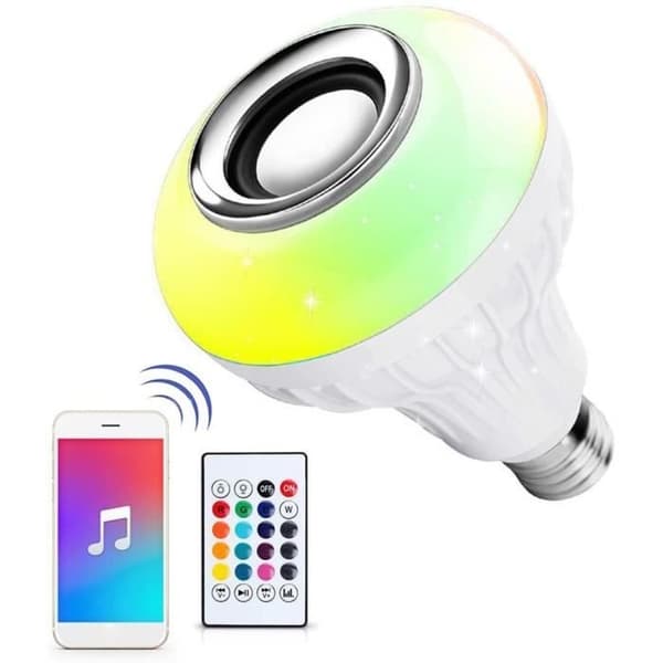 LED-høyttalerlampe - SONEW - Bluetooth-lampe - 12 farger - 50 000 timer - 6W