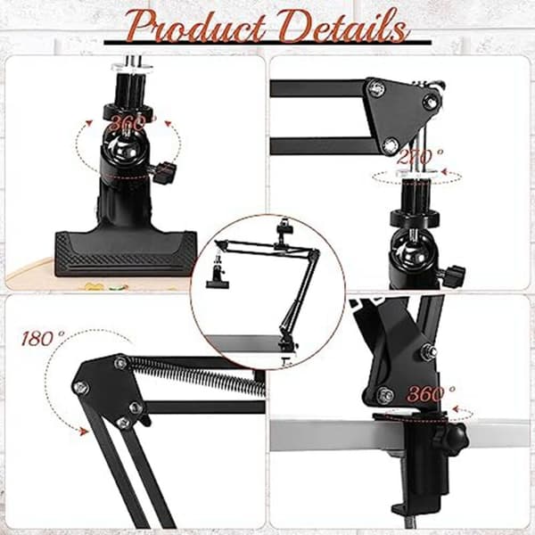 Embroidery Stand, Adjustable Embroidery Stand with Instruction Holder, Cross Stitch and Embroidery Projects