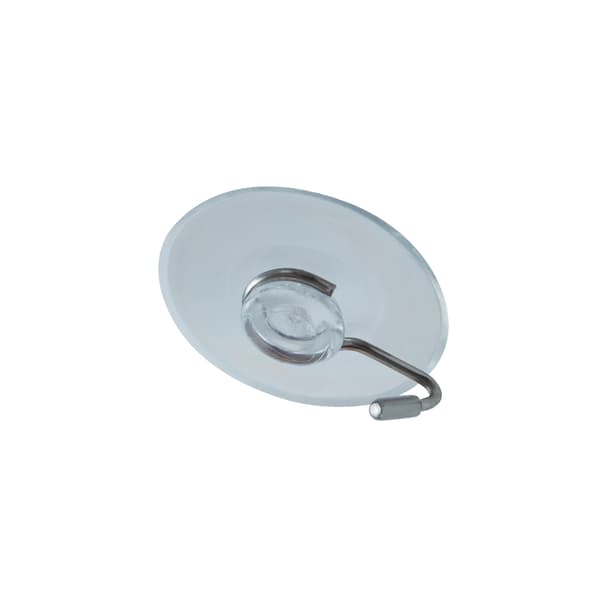12-pack Wall Hooks with Suction Cup - Transparent Self-Adhesive Suction Cup Hooks