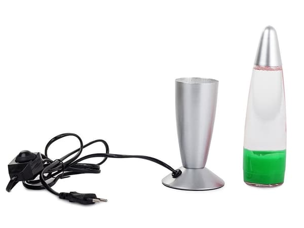 Lava lamp / LED lamp - 34 cm - Green