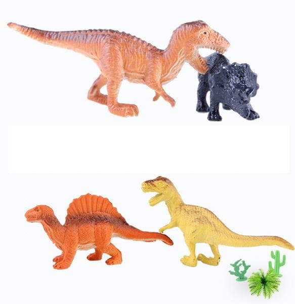 12 stk. Dinosaurmodel plastiklegetøj håndlavede figurer