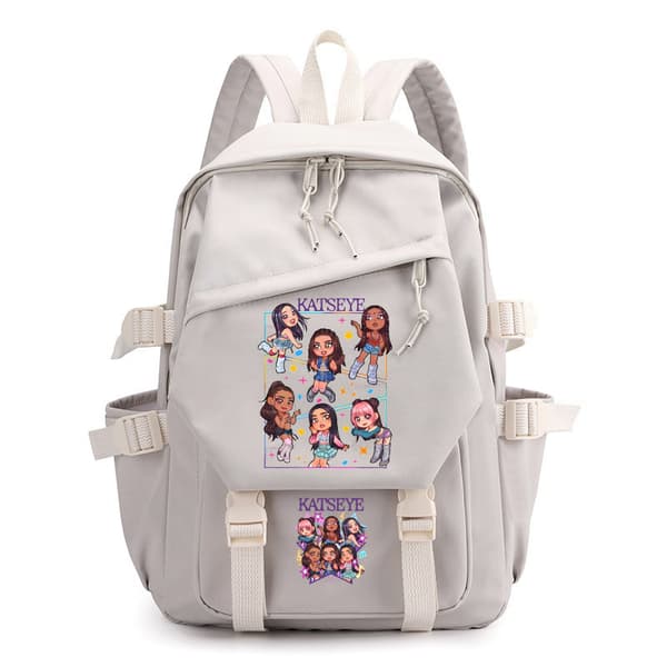 Katseye Music Print School Backpack Lightweight Large Capacity for Students No. 4