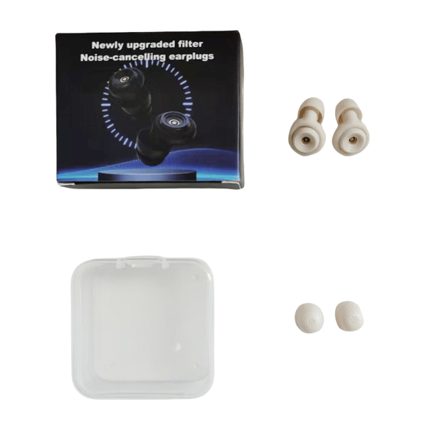 Super Soundproof Silicone Earplugs Beige