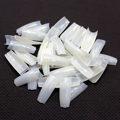 100 stk melkehvite negletupper