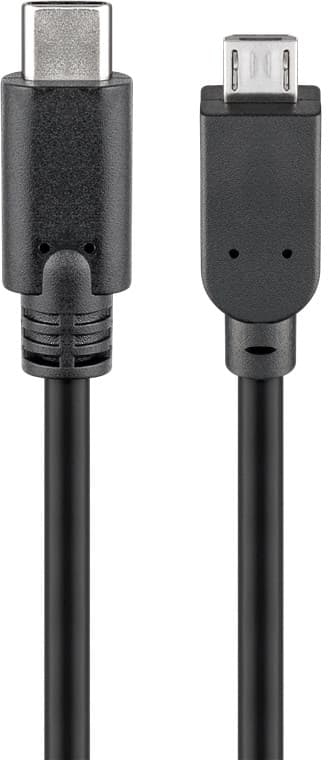 USB-C™ til Micro-B-kabel, OTG, 1 m, svart