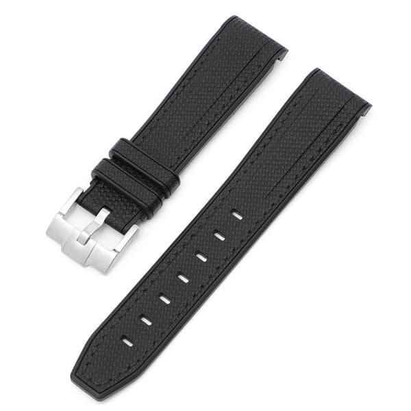 20 mm Rubber Watch Strap for Omega x Swatch Black
