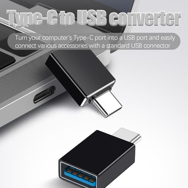 Erittäin nopea sovitin USB-C - USB 3.0 Musta