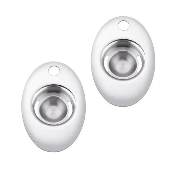 (Sølv) Eggeutskiller - Kjøkken - Rustfritt stål - 14 cm - Praktisk - Perfekt for baking