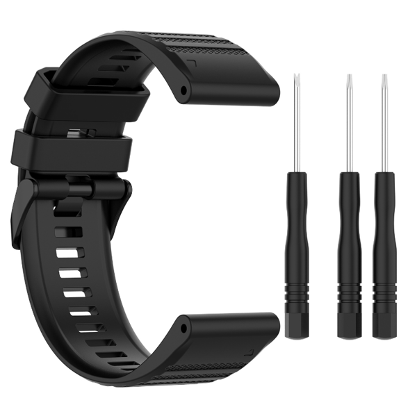 Klokkerem til Garmin Fenix 7/6/5 Svart