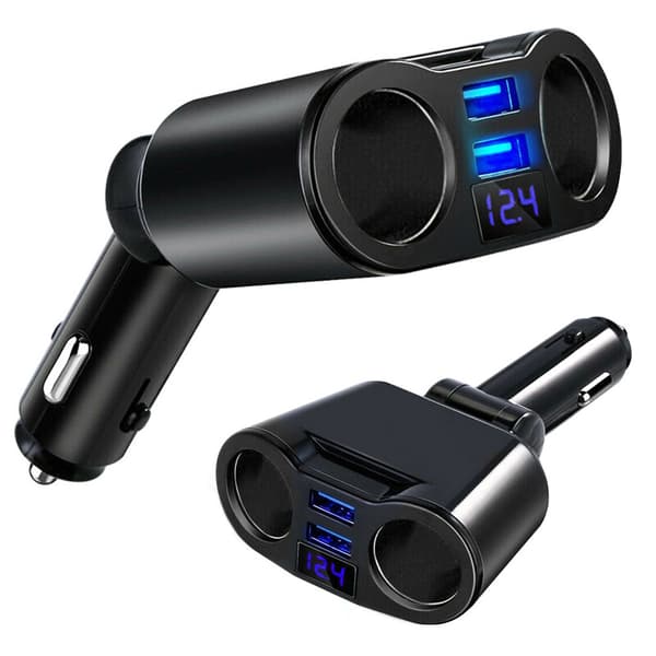 Autosovitin / USB-sovitin autoon - 12-24V