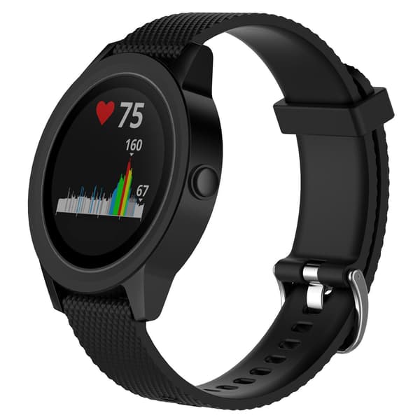 Ranneke Garmin VivoActive 3 / Move / Forerunner (20 mm) TPU Musta