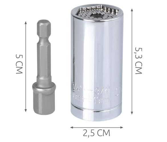 Multisocket / Universal Socket - 7-19mm