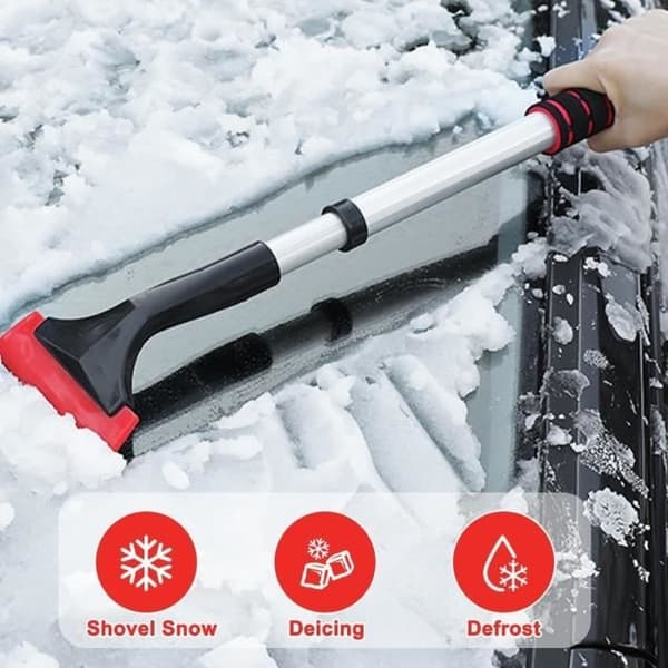 Ice scraper for car, snow scraper, with non-slip handle, snow and ice scrapers for windshield and windows