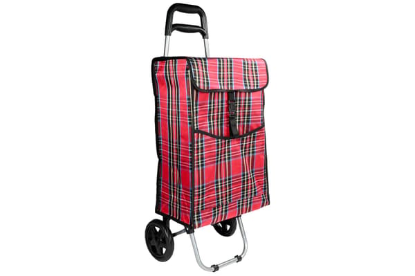 Handlekurv 92×34×27 cm rutete mønster