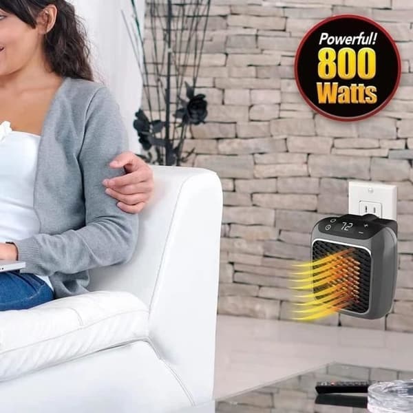 Silent Ceramic Heater - N3633 - 800W - Grey - Office