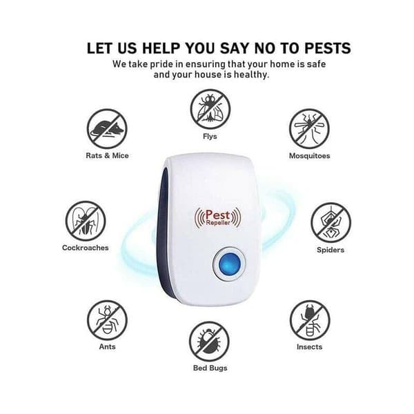 Ultrasonic Repeller, Ultrasonic Mouse Repeller 6-pack, Ultrasonic Repeller for Mice and Rats Effective Against Mice, Rats, Flies