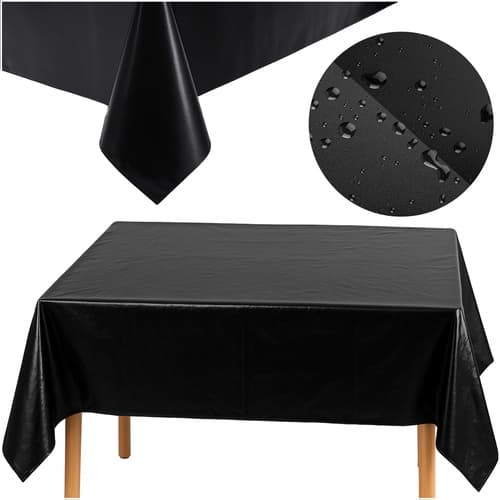 Black Tablecloth - Decorative Foil for Parties