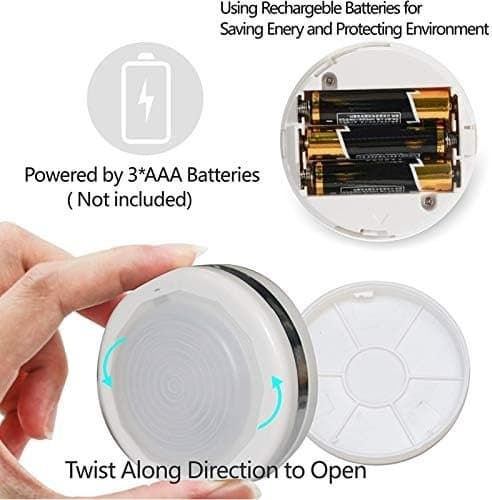LED Puck Lights - Battery Operated with Remote Control (6-pack)