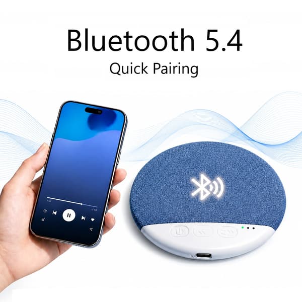 Putehøyttaler med 3D-stereolyd og timer – Bluetooth 5.4