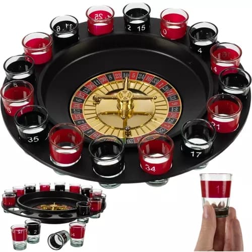 Ruletti Juhlapeli / Juomapeli Aikuisille - Drinkkiruletti