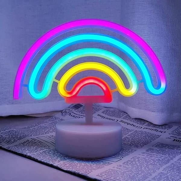 (Rainbow) Neonskylt - Regnbåge - Sovrum - USB-driven - Batteridriven - Romantisk atmosfär