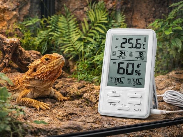 Værstasjon LCD termometer hygrometer trådløs