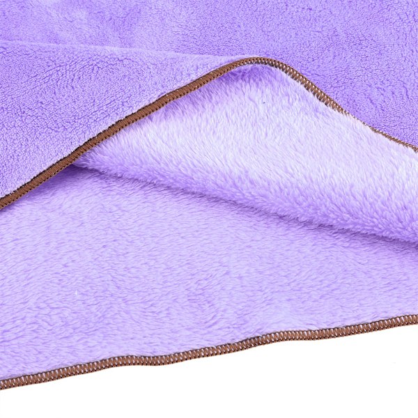 Lila 70*60cm Kvinnors Korall Sammet Varm Handduk Wrap Badrock Dusch SPA Badrock Mysig Sexig Kropp