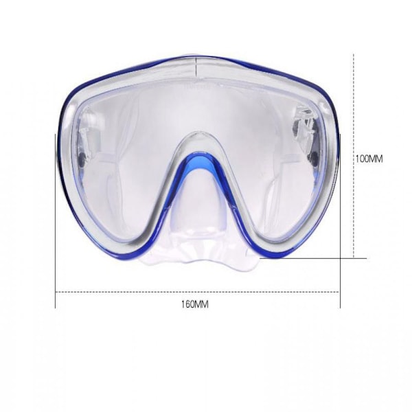 Barnens dykglasögon, barnens simglasögon för 4,5,6,7,8,9,10,11,12 år pojkar, flickor, justerbar silikonrem, anti-läckage snorkelmask