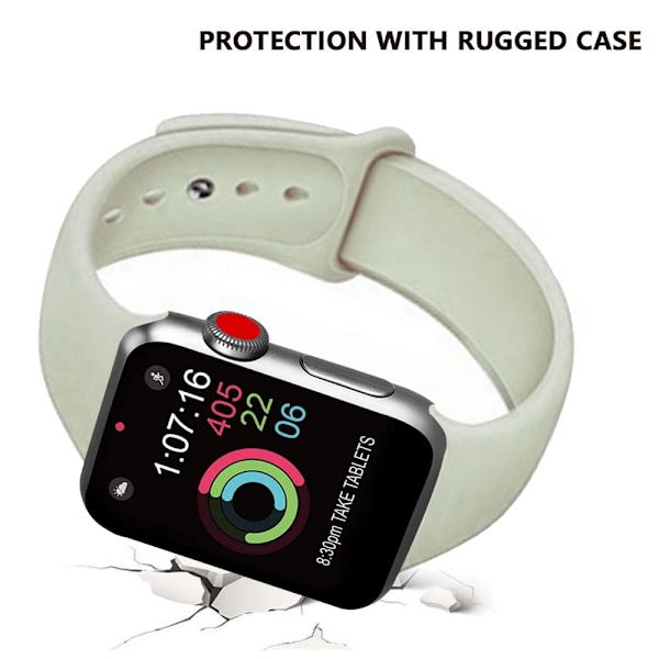 Sport Watch Band kompatibel med Watch 42-44mm Mjukt Silikonersättningsband Sportrem Kompatibel med iWatch Series 5/4/3/2/1, S/M, M/L