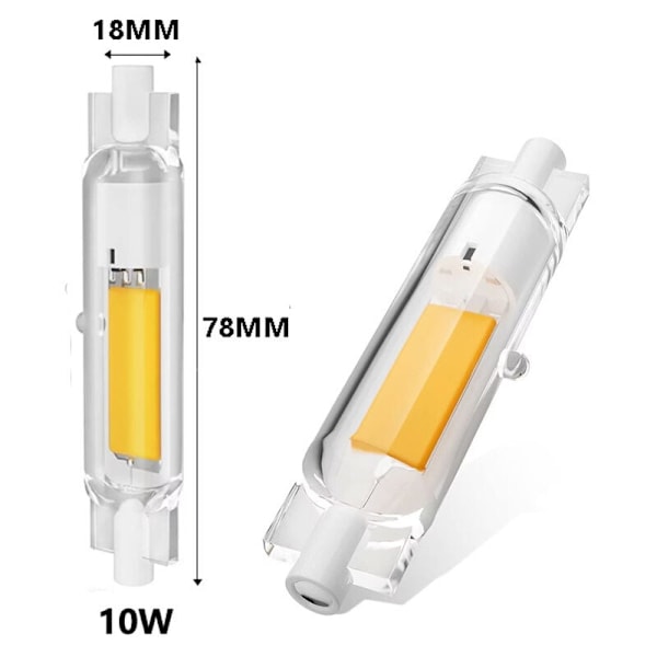 R7S 78mm 30W LED-lampa Dimbar Energisparande COB Motsvarande J118mm 300W Halogenlampa Varmvit 3000K Ingen Flimmer 3000LM 360° Strålkastare