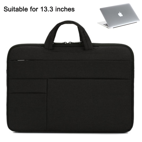 Lätt och vattentät 13,3/15,6 tums laptopfodral Laptopväska med axelrem Laptopväska
