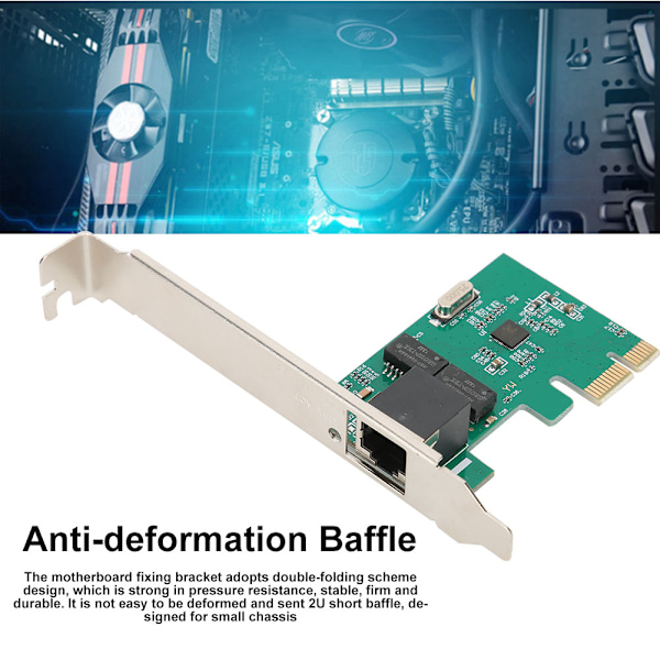 PCI-E Desktop Realtek 8111E Ett port nätverkskort 10/100/1000Mbps Gigabit Ethernet