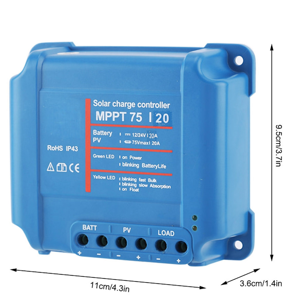 MPPT 75/15 15A laddningsregulator