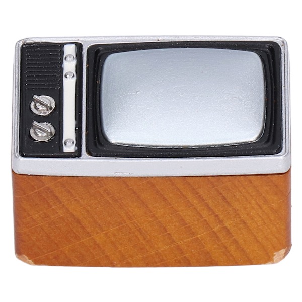 1:12 Dockhus TV-modell Retro Stil Miniatyrdockhus Vardagsrum TV-apparat Dekoration