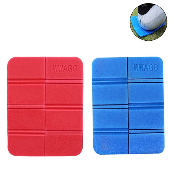 2PCS Skum Vandring Sittdyna, Fällbar Vattentät Ultralätt Camping Sittdyna, Utomhus Sittunderlag för Picknick, Ryggsäcksturer, Vandring, Stadion, Lämplig