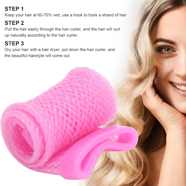 Professionella DIY-hårrullar Spiral Curls med krokhandtag Hårstylingverktyg Set