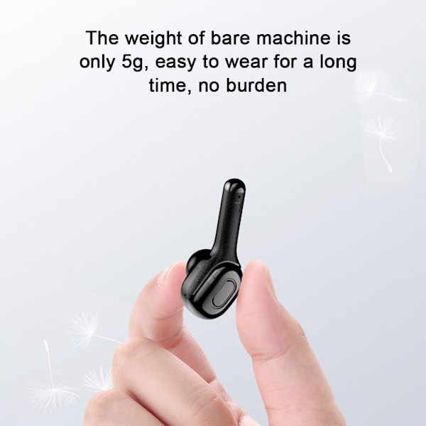 Trådlösa öronsnäckor med uppslukande ljud 5.0 Bluetooth in-ear-hörlurar med laddningsfodral/snabbparning stereosamtal/inbyggda mikrofoner