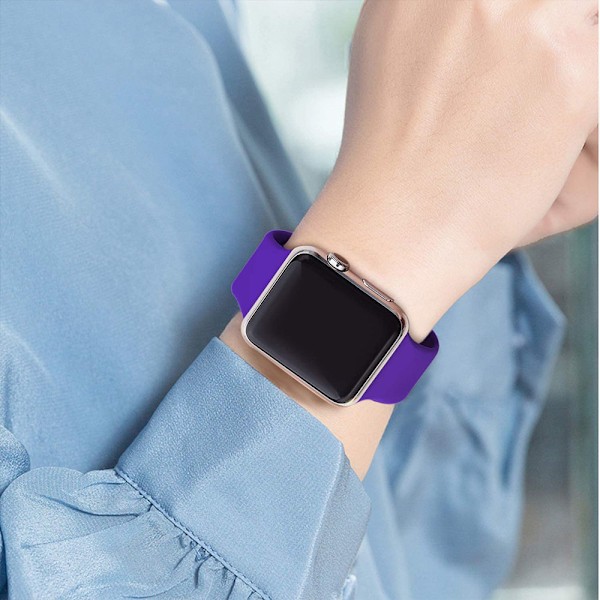 Sport Watch Band kompatibel med Watch 42-44mm Mjukt Silikonersättningsband Sportrem Kompatibel med iWatch Series 5/4/3/2/1, S/M, M/L