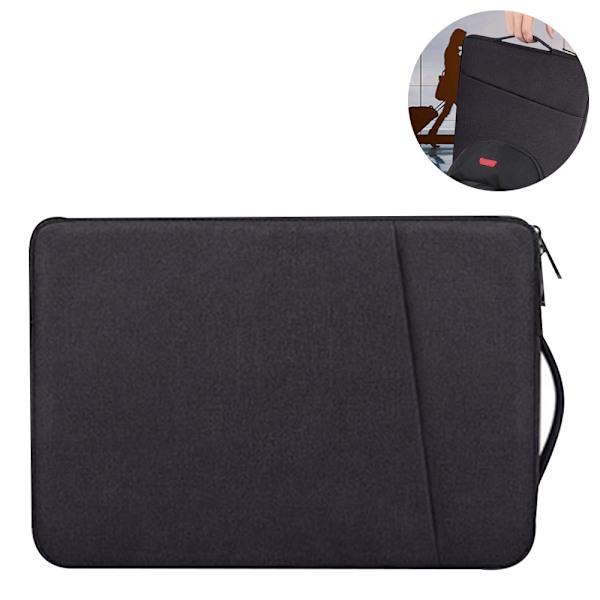 Laptopfodral kompatibel med bärbar dator, dator, vattenavvisande skyddande bärväska med ficka