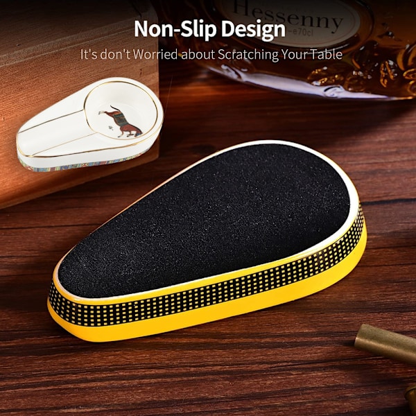 Cigar Ashtray Utomhus Keramisk Ashtray Keramisk Målad Hem Klassisk Mini Bärbar Brandsläckare