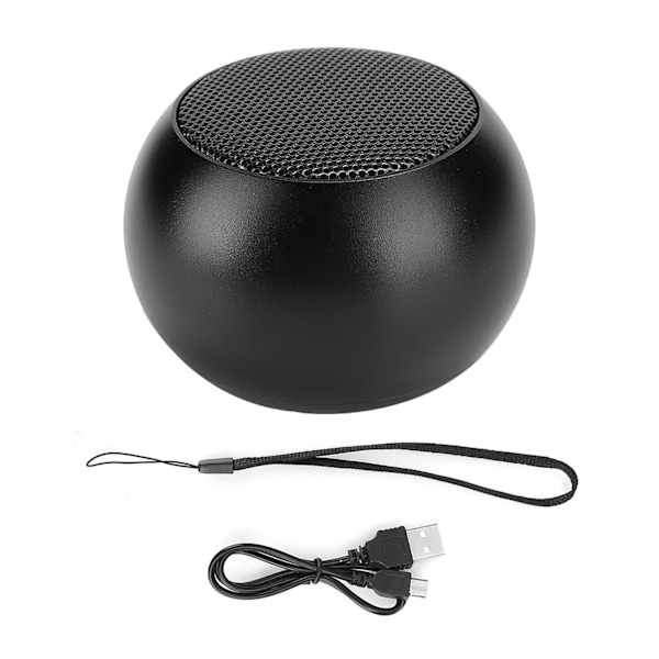 BM3D Aluminium Svart Bärbar HiFi Stereo Bluetooth Högtalare Kompakt Kropp Klart Ljud Handsfree Samtal Högtalarlåda