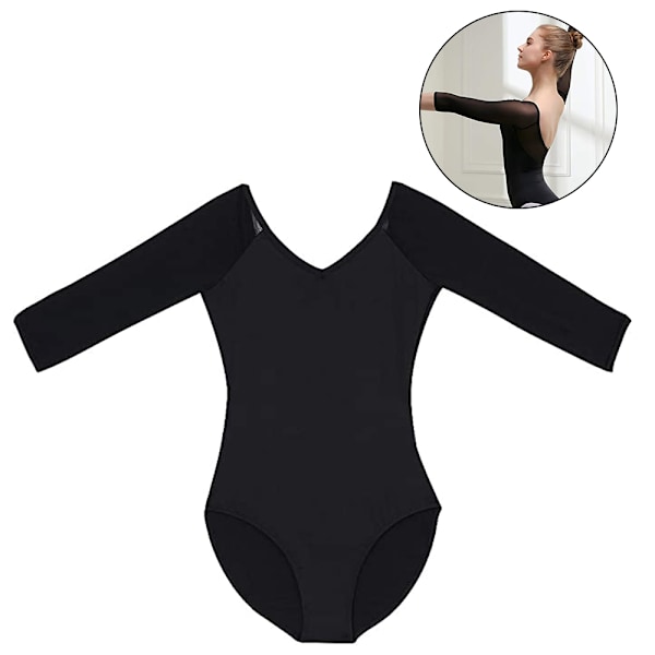 Balett Dansövning Kläder Kvinnlig Kortärmad Ryggärmar Trikåer Jumpsuits Vuxen Gymnastikdräkter