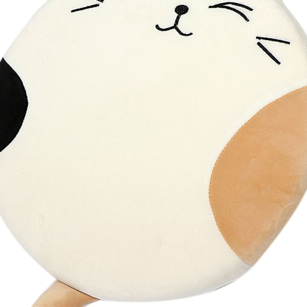 Cartoon Futon Mat Elastisk Fyllning Fluffig Andningsbar Tryck Färger Rund Kudde för Vardagsrum Vit