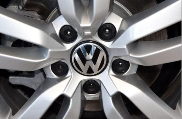 4st VW-logotyp 56 mm cap Fälgemblem Fälgmärke