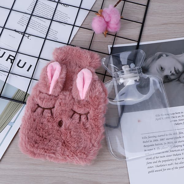 e PVC varmepude til smertelindring - blød, genanvendelig Pale Pink